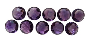 Piedra preciosa suelta calibrada de forma brillante redonda de corte facetado de amatista púrpura por quilate, piedras naturales hechas a mano para hacer joyas Wow - Product Image 5
