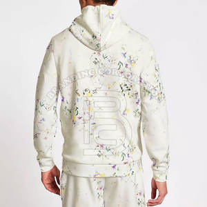 Survêtement d'été unisexe 2 pièces personnalisé Ensemble short à capuche pour homme avec joggers à cordon et survêtements courts - Product Image 4