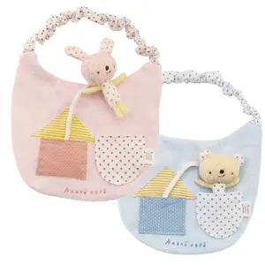 Japanese baby bibs with mascot cotton 100%