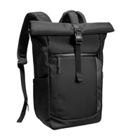 Sac pour ordinateur portable antivol, imperméable, en nylon, fermeture éclair, doublure en polyester, design moderne, logo personnalisable pour l'école et le bureau