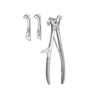 Pinzas Craneales Manuales de Alta Calidad, Cortador de Hueso Quirúrgico de Acero Inoxidable, Reutilizable, Certificado CE, Cumple con ISO13485 - Product Image 2