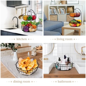 Panier de fruits en métal multifonctionnel fabriqué en Inde pour la cuisine et la salle à manger disponible à un prix abordable depuis l'Inde - Product Image 6