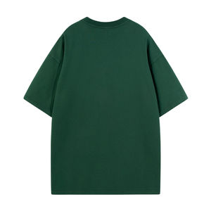 T-shirt 100% coton teint en couleur unie pour homme, avec col rond classique et manches courtes, de qualité supérieure - Product Image 6