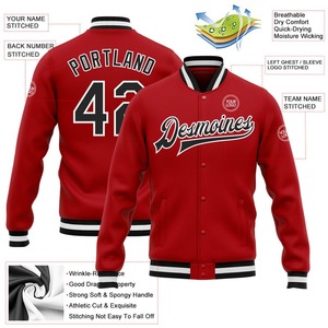 OEM Manufacturer High Quality Chenille Embroidery Men College Custom Baseball Bomber Letterman Crop <b>Leather</b> Street <b>Winter</b> - Product Image 2
