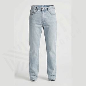 Men's Slim Fit Denim Pants Casual Fashionable Design Durable <b>Elastic</b> Washed <b>Jeans</b> Customized Color Streetwear Trousers Wholesale - Product Image 1