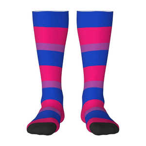 Chaussettes de sport respirantes pour hommes et femmes, multicolores, haute élasticité, coton décontracté, chaussettes de sport tissées pour tous les jours - Product Image 3