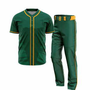 Qualité Respirant Baseball Uniforme Personnalisé Sportswear Vêtements Ensemble Baseball Jersey Pantalon Hommes Softball Baseball Uniforme Ensemble - Product Image 1