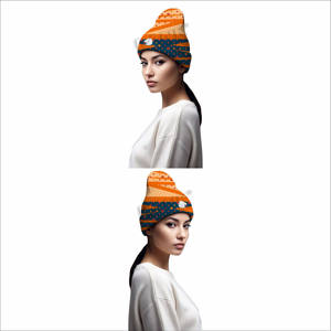 Nouveaux bonnets en jacquard pour femmes de haute qualité, services OEM, fabrication au Pakistan, prix bas, bonnets pour femmes - Product Image 5