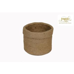 Nouvel Arrivage Panier Tressé en Corde de Coton Forme Ovale avec Détails en Cuir et Bois pour Rangement, Emballage, Vêtements, Articles de Mode, Design Couleur, Plantes, Écologique, Vente en Gros - Product Image 2