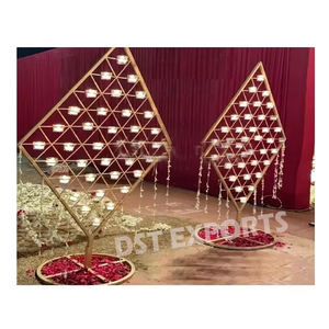 Diamond Shape <b>Candle</b> Wall for <b>Wedding</b> Walkway Trendy <b>Wedding</b> <b>Candle</b> Wall Decoration Outdoor <b>Wedding</b> Reception Decor <b>Candle</b> Wall - Product Image 1