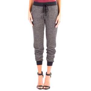 Pantalon de sport Hip Hop personnalisé 240g gris pierre pour femme, respirant, taille élastique, molleton 50% coton 50% polyester, décontracté, automne - Product Image 1