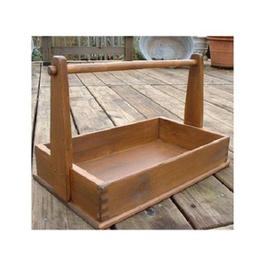 Cesta de almacenamiento de madera hecha a mano para guardar artículos esenciales del hogar en la cocina, el dormitorio y el baño, manteniendo tu espacio ordenado. - Product Image 1