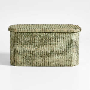 High Quality Eco-friendly Green Water Hyacinth <b>Basket</b> <b>with</b> <b>Lid</b>, Laundry <b>Basket</b>, Clothes <b>Basket</b>, Pillow <b>Basket</b> for your home - Product Image 3