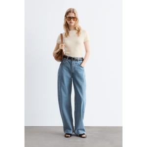 Jeans de Mezclilla Transpirables de Pierna Ancha con Estampado de Leopardo, Talla XXL, Estilo Casual, Lavado Oscuro para Todas las Temporadas - Product Image 1