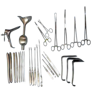 Vente en gros de kit d'instruments chirurgicaux de base pour obstétrique et gynécologie, kit de suture manuelle en acier inoxydable, jeu de ciseaux médicaux certifiés CE - Product Image 1