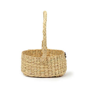 Paniers de saule tissés à la main panier de fille de fleur de jacinthe d'eau pour les accents de fête de mariage et cadeau - Product Image 6