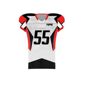 ชุดยูนิฟอร์มอเมริกันฟุตบอลแขนสั้นระบายอากาศดีไซน์ใหม่ล่าสุดจากโรงงานผู้ผลิต  แบบกำหนดเองได้  ทันสมัย - Product Image 2