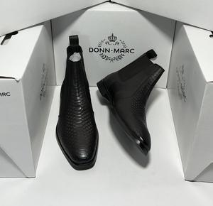 Stivale da uomo in vera pelle <span class=keywords><strong>Chelsea</strong></span> Urban Suede verde oliva con robusta suola altezza caviglia stile occidentale per tutte le stagioni - Product Image 1