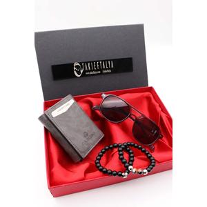 Portafoglio meccanico porta carte, occhiali da sole e accessori Set uomo