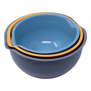 Juego de Ensaladeras de Plástico 3 piezas de 19, 21 y 23 cm COLOR STYLE Colores surtidos V601295021 - Product Image 1