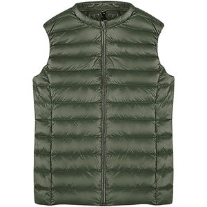 <b>Sleeveless</b> Winter Puffer Vest Zipper With Custom Logo Street Wear Outerwear Style <b>Coat</b> <b>Women</b> Equestrian Gilets Puffer Vests - Product Image 1