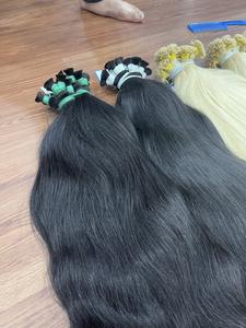 TENDANCE CHAUDE 100% Cheveux Humains Sans Perte D'emmêlement Haute Qualité Extensions de Cheveux Naturels En Vrac Cheveux Humains Pour Femme - Product Image 2