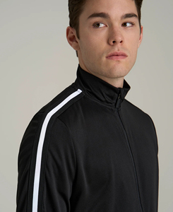 Veste en polaire pour homme de haute qualité, design personnalisé, coupe slim, vintage, col montant, bouton unique, décoration en dentelle, unie - Product Image 4