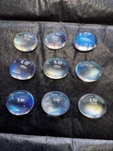 Piedra Lunar Arcoíris Natural, Cabujón Ovalado Multifuego, Lote de Gemas Sueltas de Alta Calidad, 6x8mm, Enceradas/En Aceite, Gemas A K para Joyería - Product Image 4