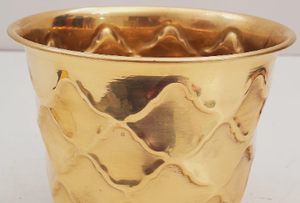 Jardinière en métal plaqué laiton lisse pour intérieur extérieur balcon salon salle de séjour Utilisation multiple pour la décoration de la maison et des mariages - Product Image 5