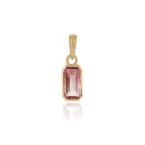 Collar con Colgante de Turmalina Rosa - Product Image 1