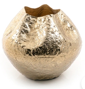 Living Room Home Decor Metal Vessel Standard Metal Floor <b>Vases</b> <b>Gold</b> Plated Finishing Aluminium Flower <b>Vase</b> Restaurant Garden - Product Image 2