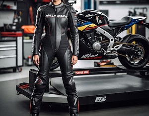 Combinaisons en cuir de moto directes d'usine-Logo personnalisé, système de ventilation, absorption des chocs, coutures en fibre d'aramide - Product Image 5