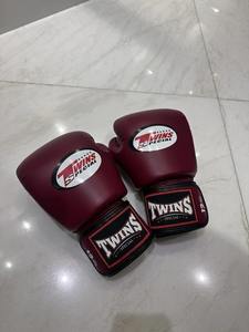 Gants de boxe jumeaux marron de haute qualité avec logo personnalisé Gants de boxe de combat économes en cuir véritable MS-BG-493 - Product Image 5