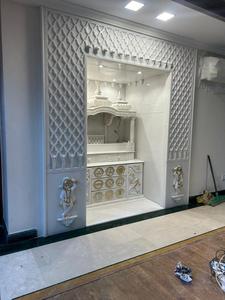 Mandir หินอ่อนสีขาวบริสุทธิ์ใช้ในวัดบ้านสไตล์อินเดียสำหรับห้อง Puja - Product Image 2