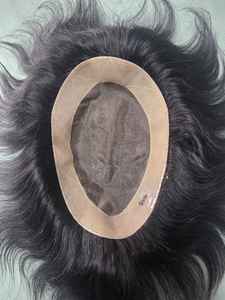 Perruque et toupet pour homme en cheveux indiens Remy Taz Hair - Base mono - Léger, doux et écologique - Product Image 3