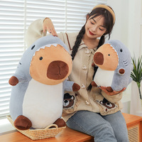 Nouvelle peluche capybara transformable en requin, jouet en peluche transfrontalier, poupée capybara