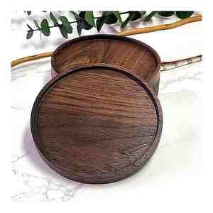 Alta demanda Posavasos de madera hechos a mano Nogal Sheeshm Madera Forma personalizada Exportador indio con alta calidad - Product Image 5