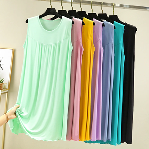 Débardeur d'été sans manches Robes pour femmes de haute qualité Loose New Large Size Home Dress Casual Plus Size Top Dress - Product Image 1