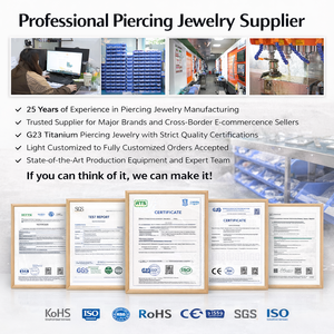 Anillo <span class=keywords><strong>de</strong></span> Nariz <span class=keywords><strong>de</strong></span> Titanio G23 con Segmento Articulado y Cristal Blanco, Diseño <span class=keywords><strong>de</strong></span> Anillo Cerrado, Joyería Corporal Unisex para Oficina/Trabajo/Boda - Product Image 6