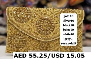 Handmade Designer Handcrafted Stylish Designer <b>Evening</b> <b>Bag</b> for Ladies Bridal Clutch for Wedding Handmade Exclusive Clutches - Product Image 5