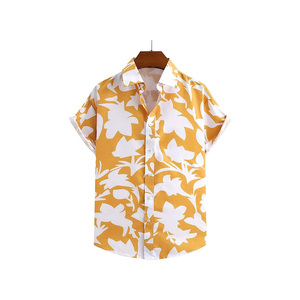 เสื้อผู้ชายแขนสั้นติดกระดุมเสื้อพิมพ์ซับลิเมชันแบบลำลอง - Product Image 5