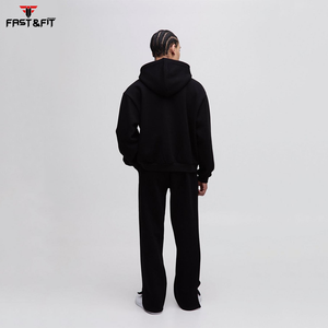 Chándal para correr personalizado unisex, chándales deportivos transpirables, Sudadera con capucha, pantalones de chándal, conjunto de ropa de invierno para hombre, fabricado a medida - Product Image 2