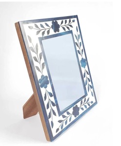 Indian Handmade Bone Inlay Floral <b>Black</b> Photo <b>Frame</b> Mosaic Vintage Popular Design Low Price <b>Picture</b> <b>Frames</b> Modern Photo <b>Frame</b> - Product Image 2