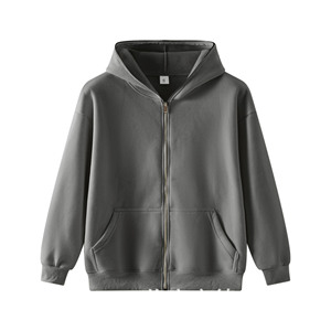 Service OEM Pull à capuche avec fermeture éclair sur mesure pour hommes Pull à capuche avec fermeture éclair sur toute la surface Sweat à capuche avec fermeture éclair sur toute la surface pour hommes - Product Image 1