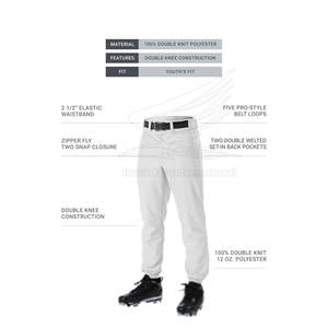 Pantalón de béisbol por encargo de alta calidad Venta caliente Pantalón de béisbol Ropa de equipo Pantalón de béisbol para la venta - Product Image 2