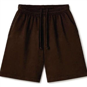 Poliéster/algodón sólido gimnasio pantalones cortos deportes polar francés Terry transpirable sudor corto venta al por mayor peso pesado hombres correr entrenamiento - Product Image 1