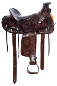 Silla de Montar Western Horse Premium de Cuero para Rodeo, Modelo Wade Ranch Roping405, Diseño Personalizable, Fabricada a Mano - Product Image 6