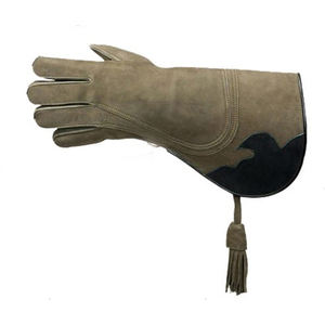 Guantes de seguridad de cetrería de cuero genuino suave de dos capas de alta calidad Compatible con pantalla táctil antideslizante. Mascota de pájaro de soldadura ignífuga - Product Image 1