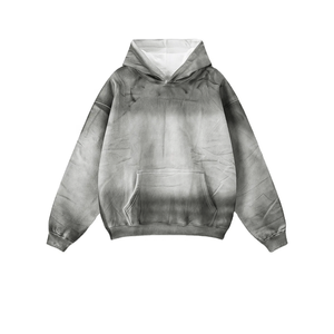 Top meilleure vente personnaliser coton graphique hommes sérigraphie bouffée en détresse poids lourd tendance Style lavage à l'acide à capuche - Product Image 6