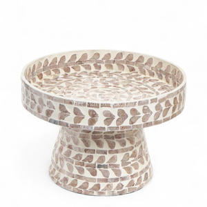 Support à gâteau en nacre pour la présentation des desserts du Ramadan et de l'Aïd, artisanat de coquillages fait main, non toxique et écologique, provenant du Vietnam - Product Image 1
